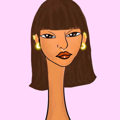 Long Neckie Lady #3128