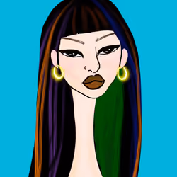 Long Neckie Lady #2584