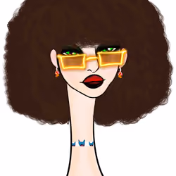 Long Neckie Lady #2697
