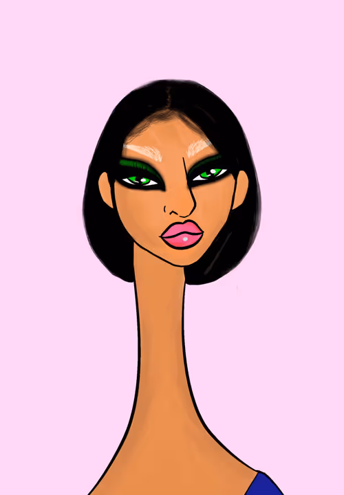 Long Neckie Lady #3303