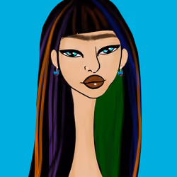 Long Neckie Lady #3281
