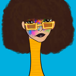 Long Neckie Lady #596