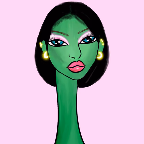 Long Neckie Lady #2028