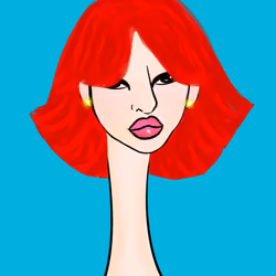 Long Neckie Lady #876