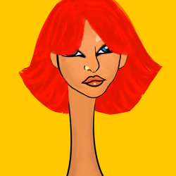 Long Neckie Lady #1005