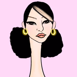 Long Neckie Lady #1458