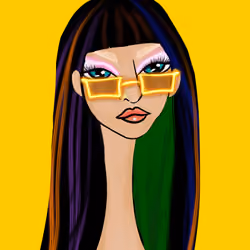 Long Neckie Lady #640