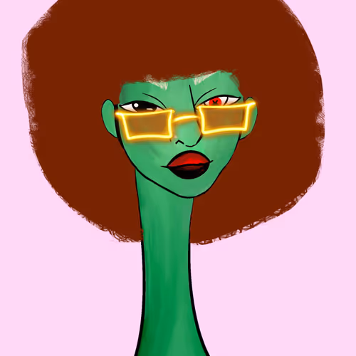 Long Neckie Lady #1882