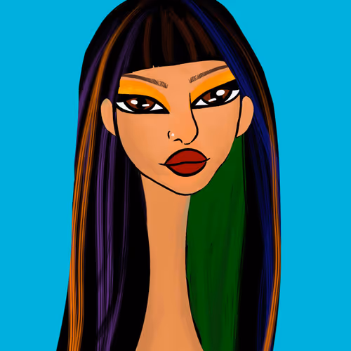 Long Neckie Lady #3245