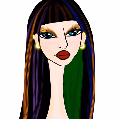 Long Neckie Lady #2995