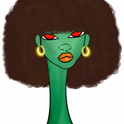 Long Neckie Lady #1810