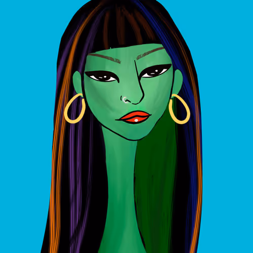 Long Neckie Lady #1430