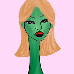 Long Neckie Lady #1872