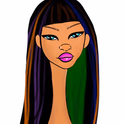 Long Neckie Lady #2866
