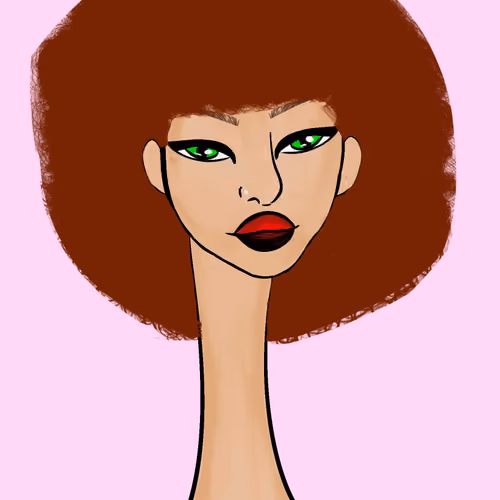 Long Neckie Lady #1298