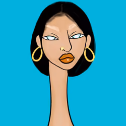Long Neckie Lady #2634