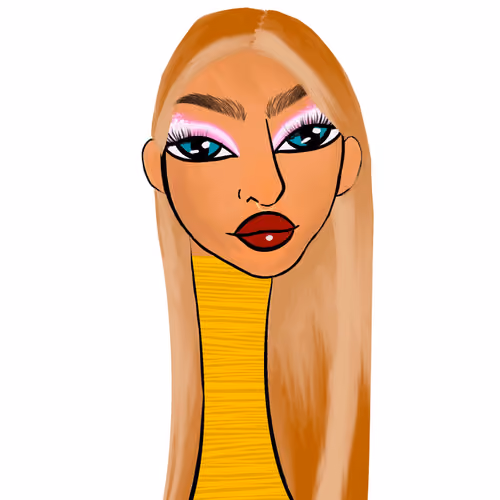 Long Neckie Lady #2505