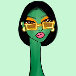Long Neckie Lady #1652