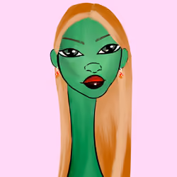 Long Neckie Lady #1088