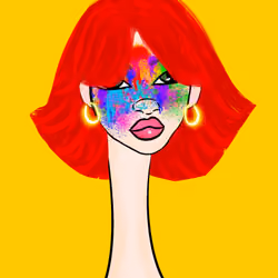 Long Neckie Lady #2746
