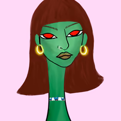 Long Neckie Lady #1675
