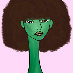 Long Neckie Lady #1227