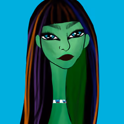 Long Neckie Lady #1537