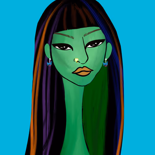 Long Neckie Lady #1133
