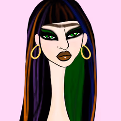 Long Neckie Lady #2648