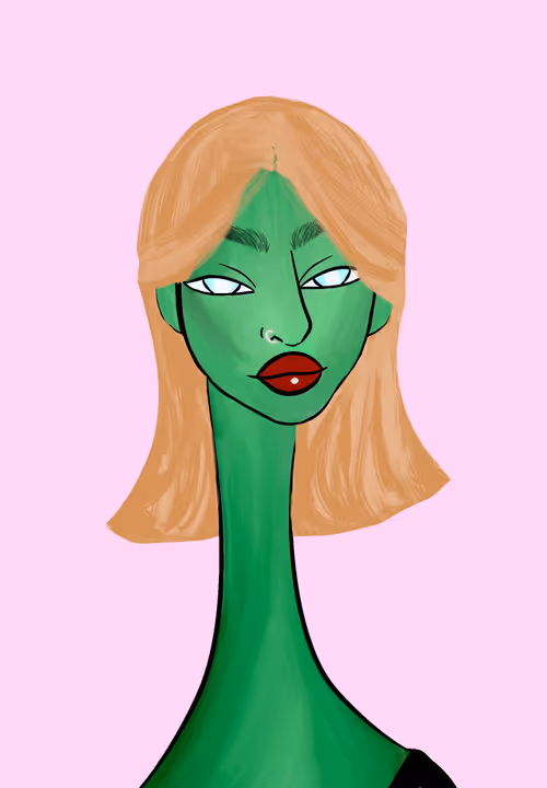 Long Neckie Lady #3304