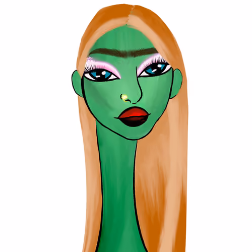 Long Neckie Lady #2844