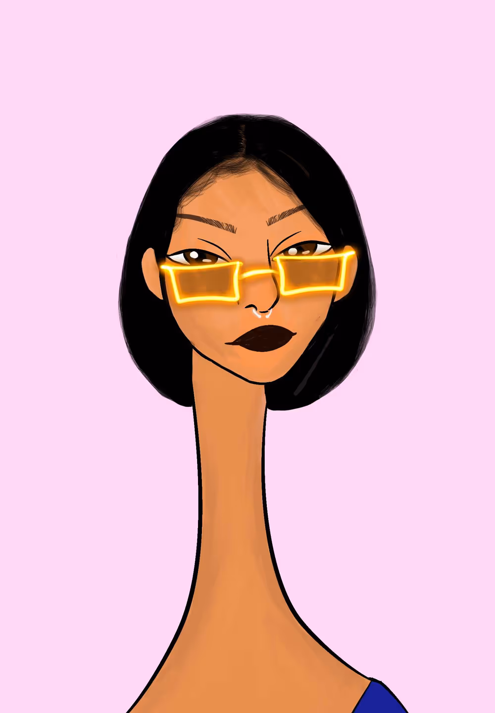 Long Neckie Lady #3329