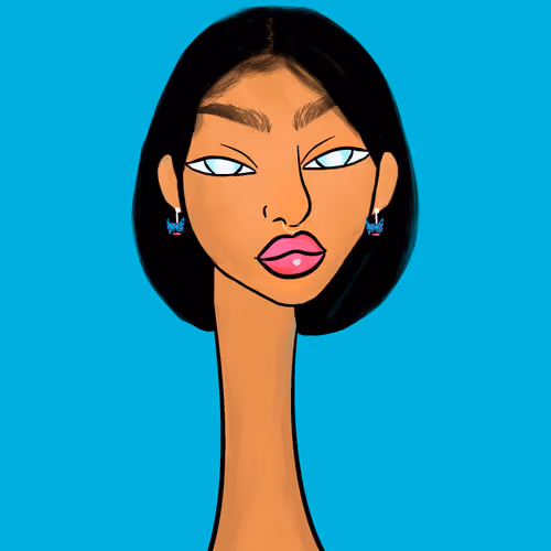 Long Neckie Lady #2662