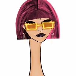 Long Neckie Lady #474