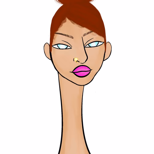 Long Neckie Lady #692