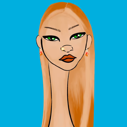 Long Neckie Lady #2507