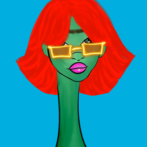 Long Neckie Lady #571