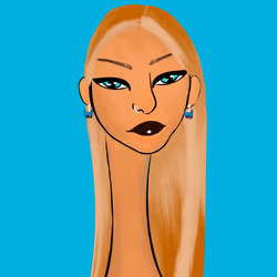 Long Neckie Lady #1915