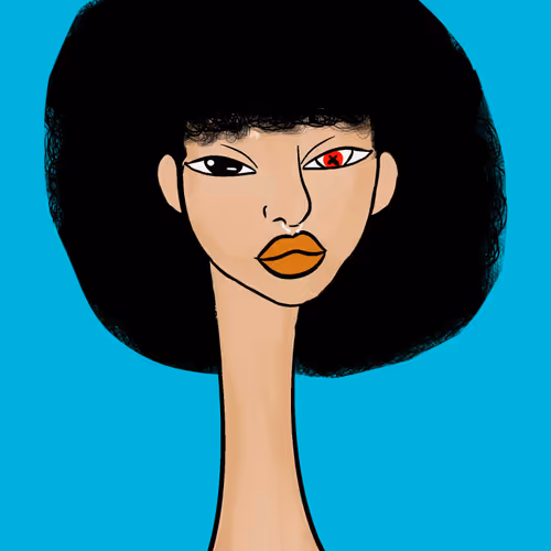 Long Neckie Lady #1234