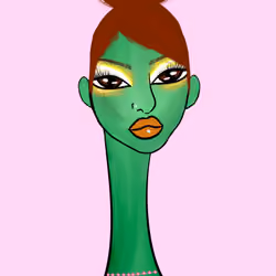 Long Neckie Lady #1555