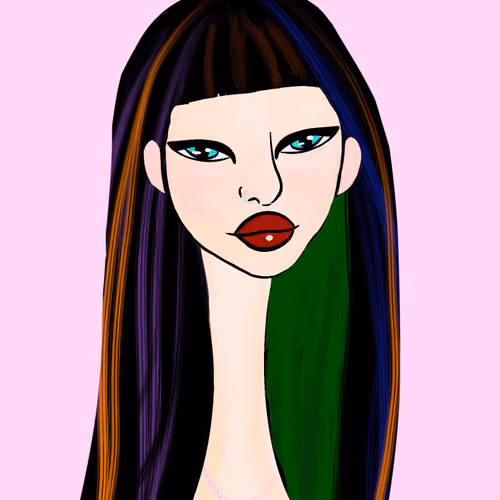 Long Neckie Lady #577