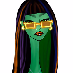 Long Neckie Lady #878