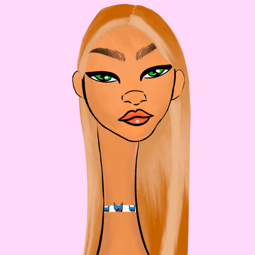 Long Neckie Lady #1044