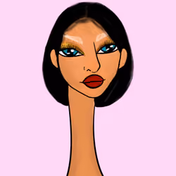 Long Neckie Lady #2700