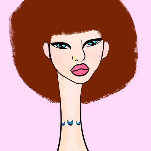 Long Neckie Lady #545