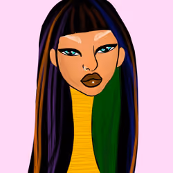 Long Neckie Lady #125