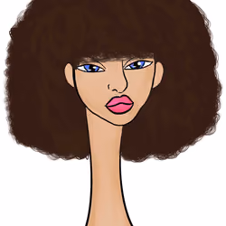 Long Neckie Lady #3097