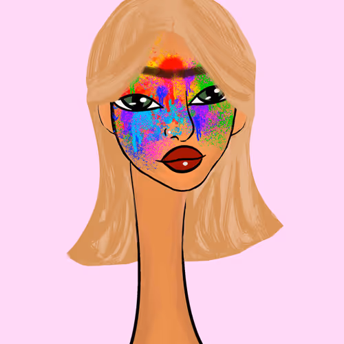 Long Neckie Lady #1753