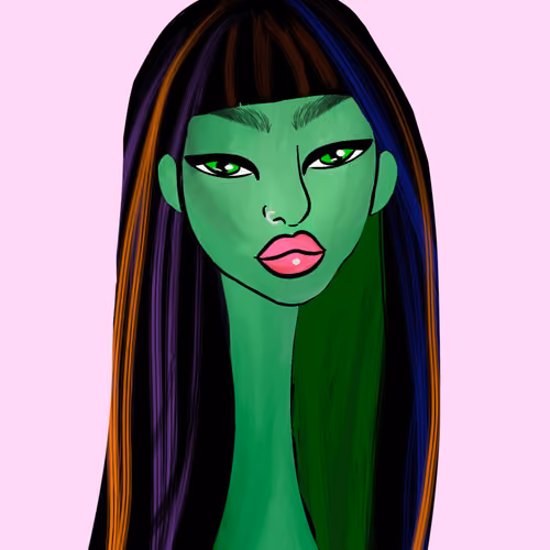 Long Neckie Lady #1160
