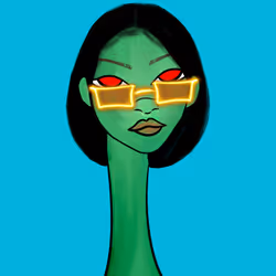 Long Neckie Lady #1723